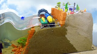 Huge Dam And Model Railroad - Diorama Dam Breach Experiment