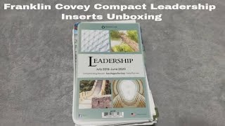 #onebookjuly2019 Update| Franklin Covey Compact Leadership Inserts Unboxing
