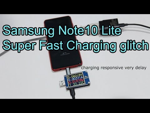 Video Samsung Note10 Lite Super Fast Charging error - youtube