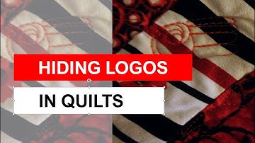 Hide Your Logo In Quilts ❓ You Are Machine Quilting with Sally Terry