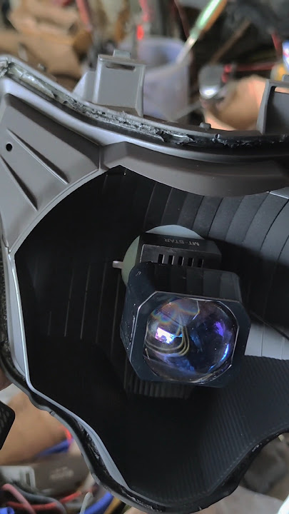 Pasang lampu Biled matrix X1 di headlamp New Vixion 2015 #biled #vixion