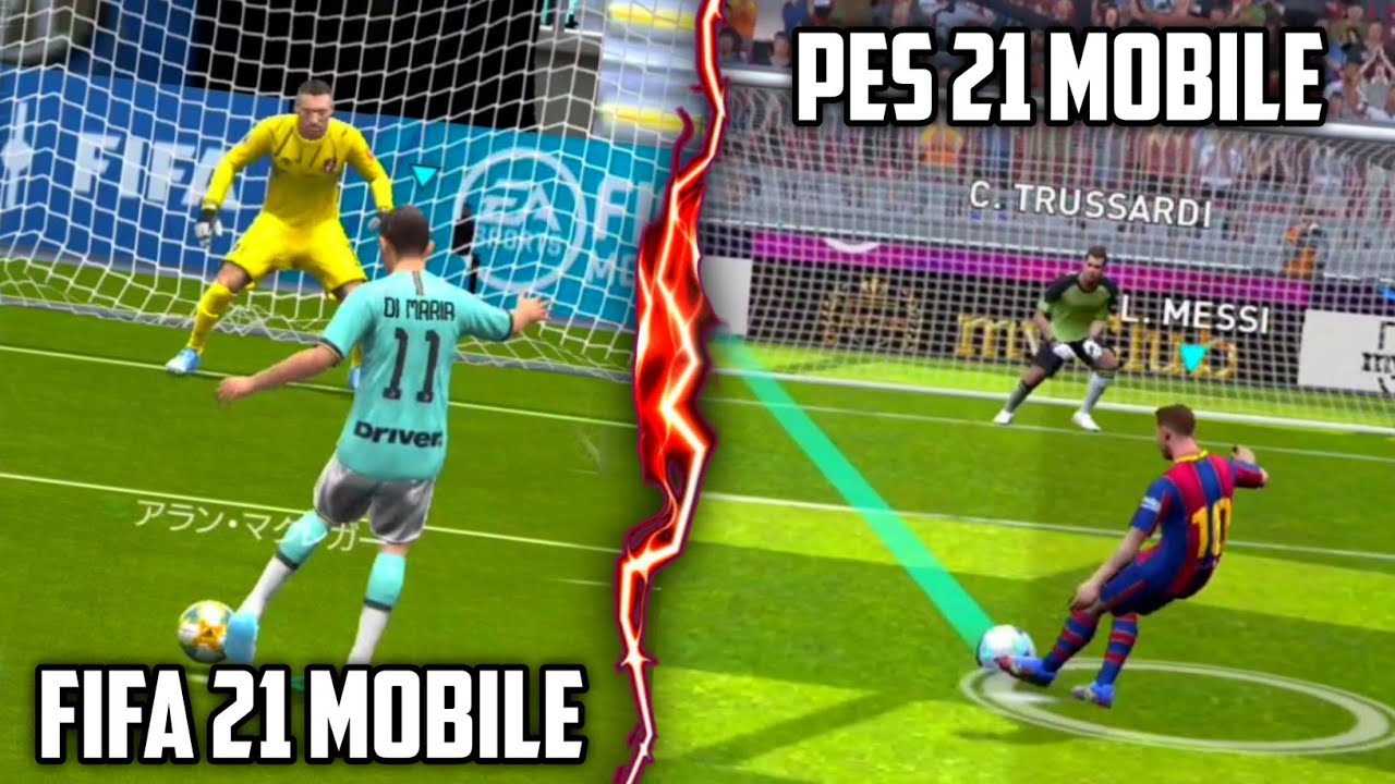 Which mobile game is better, FIFA Mobile 21 or eFootball PES 2021