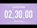 25 hours countdown flip clock timer  simple beeps  