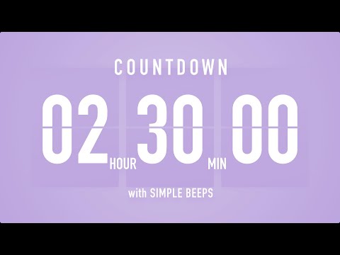 2.5 Hours Countdown Flip Clock Timer Simple Beeps