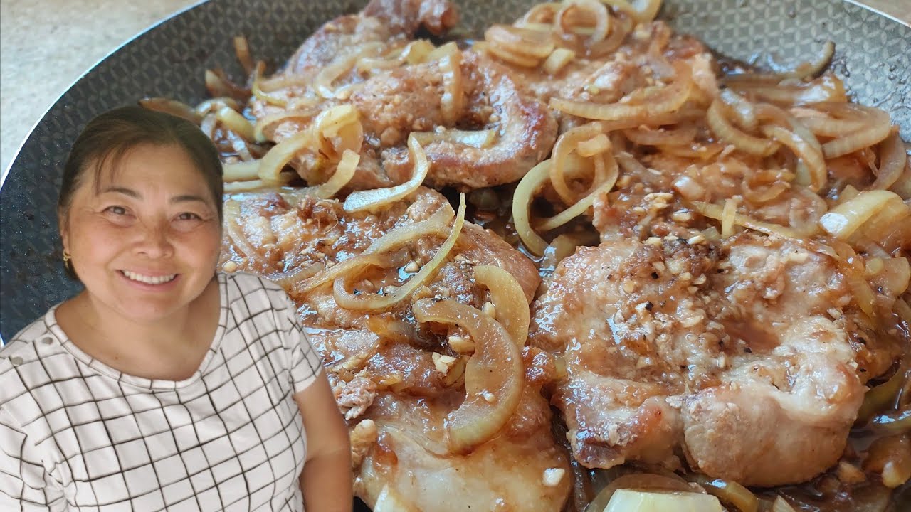 COPA LOMBO SUÍNO AO MOLHO SHOGAYAKI (a moda japonesa) | mostrei a Titi e as amiguinhas dela.