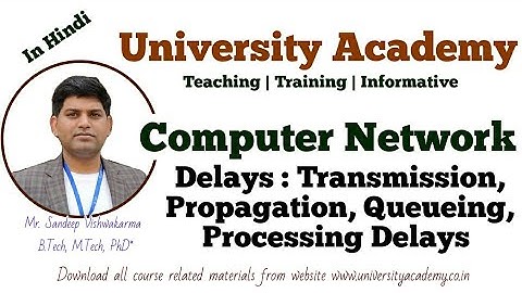 CN17:Delays in computer networks|Transmission delay|Propagation delay|Queuing delay|Processing delay