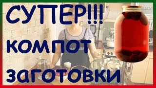 Как сварить вкусный компот из малины и смородины на зиму. Компот ассорти на зиму.(, 2016-07-13T19:22:23.000Z)