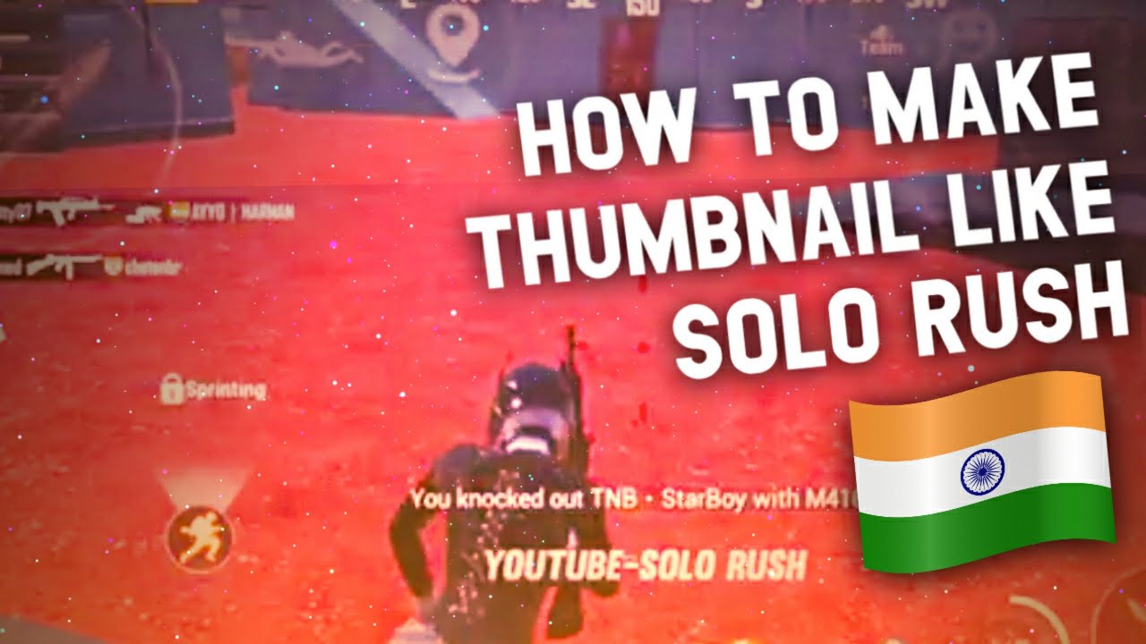 How to make thumbnail like Solo Rush | solo rush thumbnail tutorial | solo rush thumbnail editing