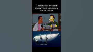The Simpsons Predicted Titanic Submarine Incident #simpsons #simpsonspredictions #conspiracytheory