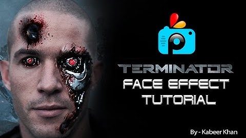 PicsArt Tutorial : How to Make a Terminator Face Effect With PicsArt Photo Studio Application