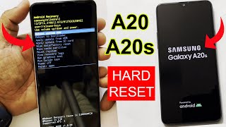 How to HARD RESET Samsung Galaxy A20/A20s in JUST Seconds!' without pc 2023