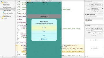 IOS App Development with Objective-C Tutorial - 7 | Adding a Simple UIAlertView in Urdu/ Hindi