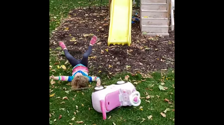 How not to ride a car down a slide - Epic fail