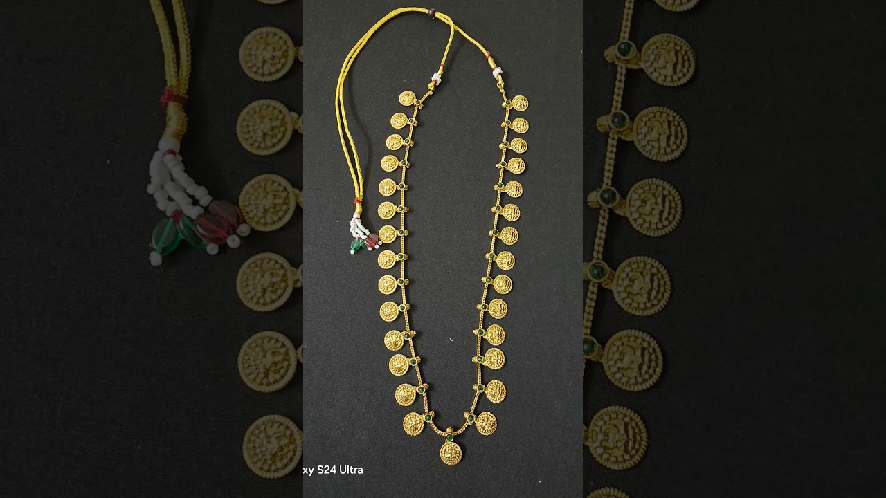 Wear history. Shine with tradition #KasuMalai #TempleJewellery #SouthIndianJewels #TraditionalVibes