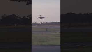 US Air Force C-17 Globemaster III AMC Charleston #77185 Landing SUA Stuart Florida 11/10/2021 Lands