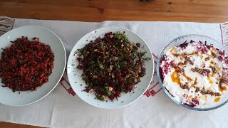 Kırmızı Pancar Salatası Tarifi. İştah açan 3 tarif. 1kg Kırmızı Pancarla Neler Yapılır.Efsane pancar