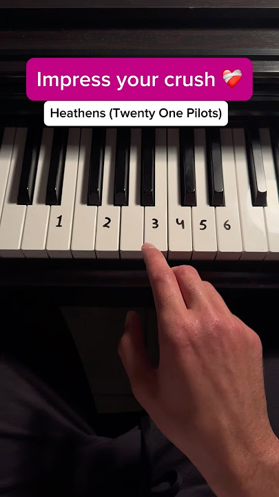Heathens (Twenty one Pilots) #piano #pianototurial #tips #twentyonepilots #tutorial