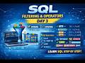 ✅ SQL Learning Journey | Day 3 – WHERE, HAVING & SQL Operators Explained 🚀