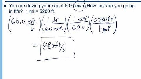 Unit Conversions and Scientific Notation
