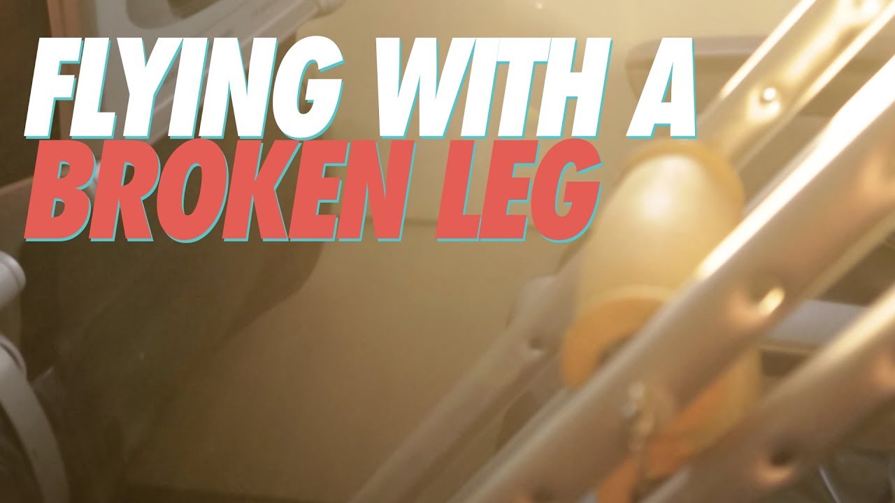 FLYING TO A WEDDING WITH A BROKEN LEG