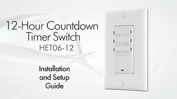 Installation Guide | 12-Hour Countdown Timer Switch | TOPGREENER HET06-12