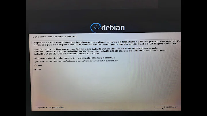 Debian no reconoce hardware de red wifi en la instalación (solución)