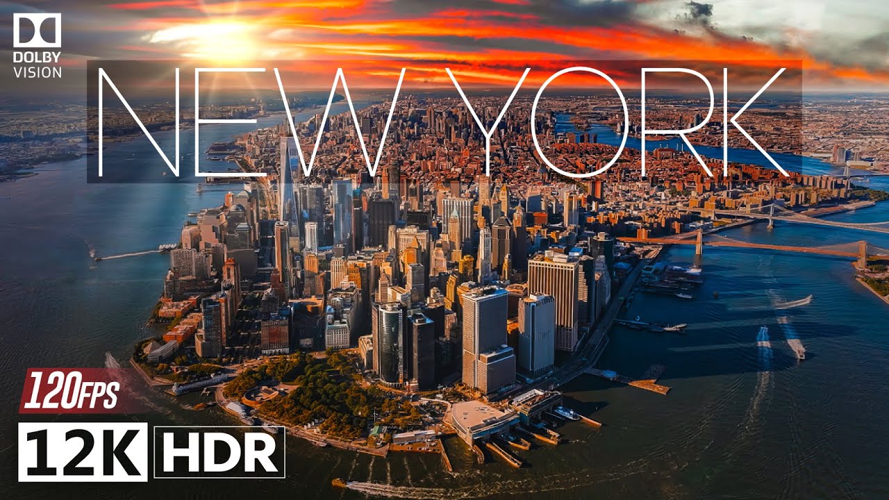 ⁣Cinematic New York in 12K ULTRA HD HDR 120fps with Dolby Vision