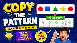 Copy the Pattern 🧠 | Fun Learning Game for Kids |  screenshot 5