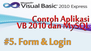 Contoh Pembuatan Aplikasi Visual Basic 2010 Dengan MySQL, 5, Form dan Table Login