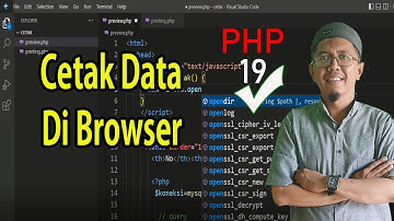 Tutorial PHP #19 Cetak Data Di Browser