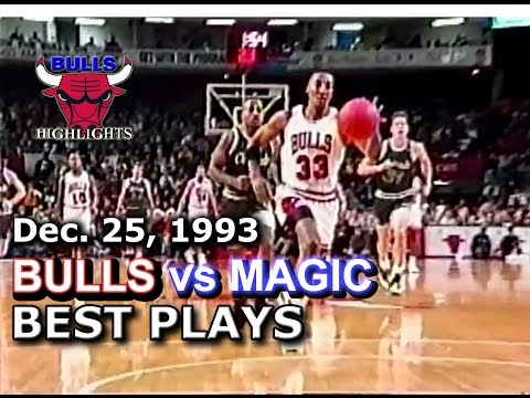 December 25 1993 Bulls vs Magic highlights