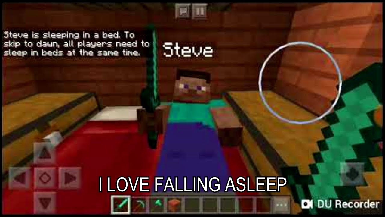 Sleeping Time: A Minecraft Parody of "I Love Rock 'N Roll"