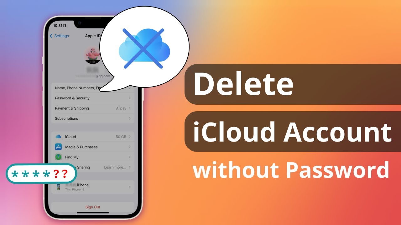 How to delete an Apple ID account without security questions?