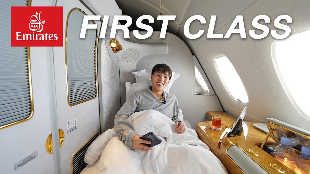 รีวิว Emirates First Class A380 แบบจัดเต็ม มีห้องอาบน้ำและบาร์บน