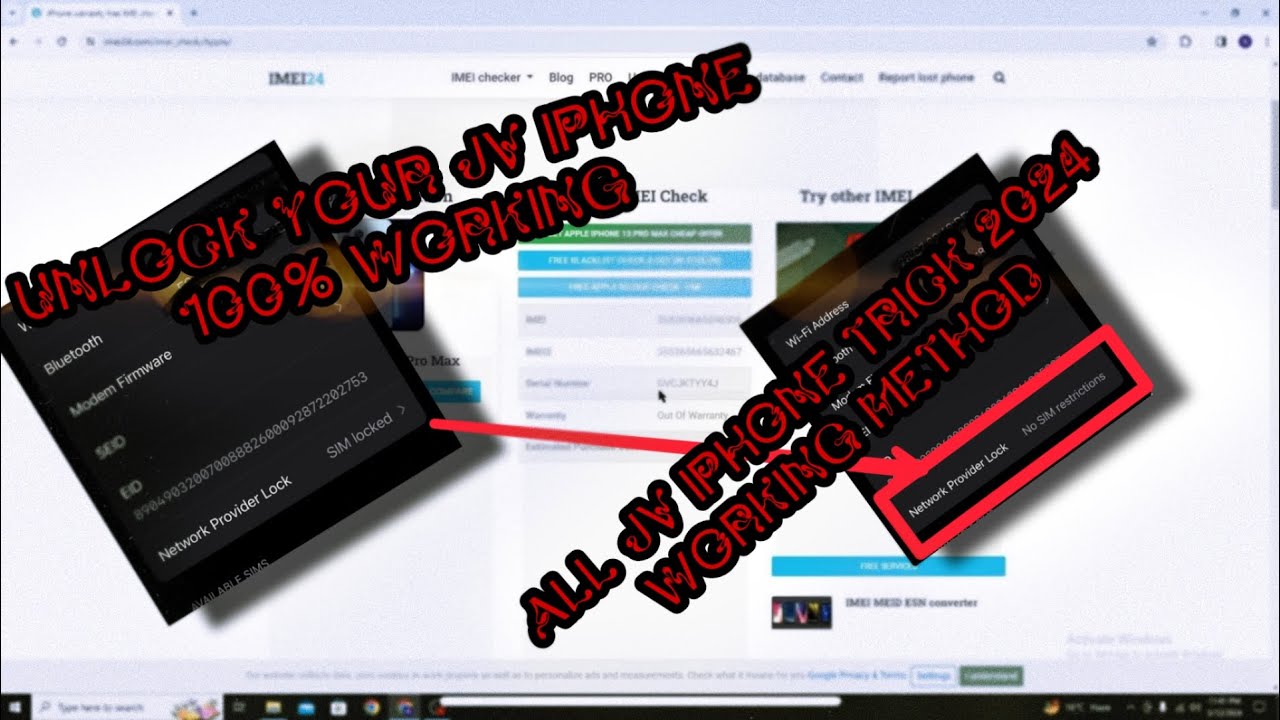THE ULTIMATE IPHONE CARRIER UNLOCK 100% 2024 | FOR ANY IPHONE | Unlock Your iPhone from Any Carrier|