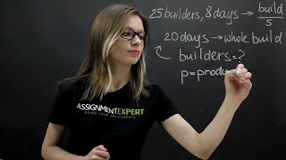 Solving math word problem on productivity calculations