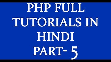 Php Tutorial In Hindi And Urdu Part 5 |Create connection With Database