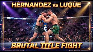 Anthony Hernandez vs Vicente Luque | Brutal UFC Welterweight Title Fight &amp; TKO Finish