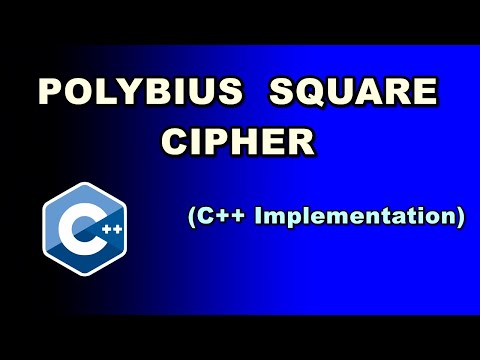 Polybius Square Cipher (C++ Implementation)
