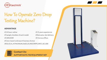 OTS Customized Carton Zero Drop Testing Machine/Drop Tester Motorised