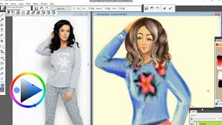 Как нарисовать девушку в Corel painter Essentials 6. Урок 3. Как нарисовать девушку в Corel painter Essentials 6. Урок 3.