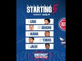 First five hitting the court. @kia