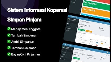 Sistem Informasi Koperasi Simpan Pinjam Codeigniter 3 Gratis