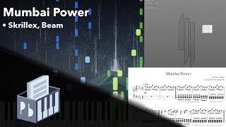 Video thumbnail of "Mumbai Power - Skrillex, Beam (Piano Tutorial)"