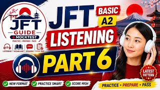 JFT A2 Listening Test Part-6 🎧🇯🇵#jftbasic #jfta2 #japaneselanguage #jftlistening #jftguidemocktest 