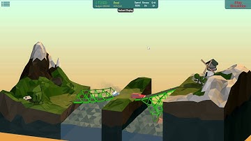 Poly Bridge Solution [16m Two Part Bridge 1-5]