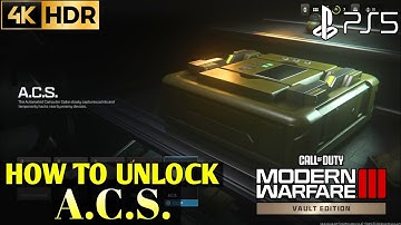 How to Unlock ACS MW3 Field Upgrade | How to Get ACS Filed Upgrade MW3 A.C.S.| MW3 ACS Filed Upgrade