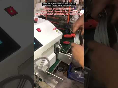 Bobbin Winding Machine, Electric Cable Coiling & USB Wire Winding Machine with Bundle Twisting Tie