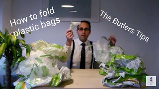 How to fold plastic bags so they go in your pocket Shopping bag storage