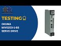 TESTING A OKUMA MIV0203 1 B5 SERVO DRIVE